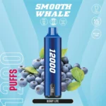 SMOOTH Whale 12000 Disposable Vape Berry Lite 12000 Puffs 20MG