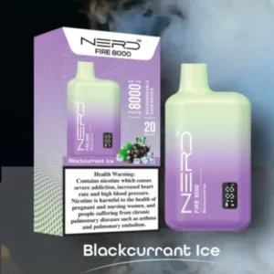 Buy Nerd Fire 8000 Puffs Blackcurrant ice