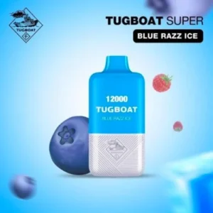Buy Tugboat Super 12000 Blue Razz ice disposable vape