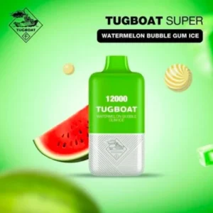 Buy Tugboat Super 12000 Watermelon Bubblegum ice disposable vape