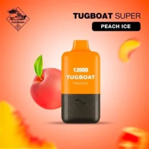 Tugboat Super 12000 Peach ice disposable vape