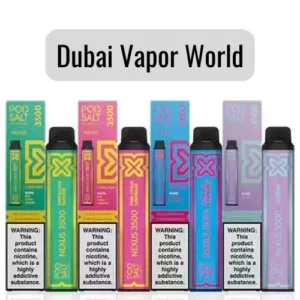 Buy Pod salt nexus 3500 puffs dipsosable vape in dubai