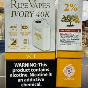 Ripe Vapes Ivory 40K Puffs flavor vct