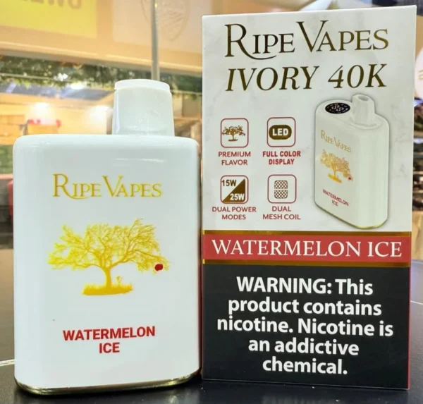 Ripe Vapes Ivory 40K Puffs Disposable Vape - Image 6
