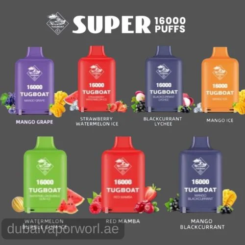 Tugboat Super 16000 Vape Pod Cartridges 1 Tugboat Super 16000 Pods